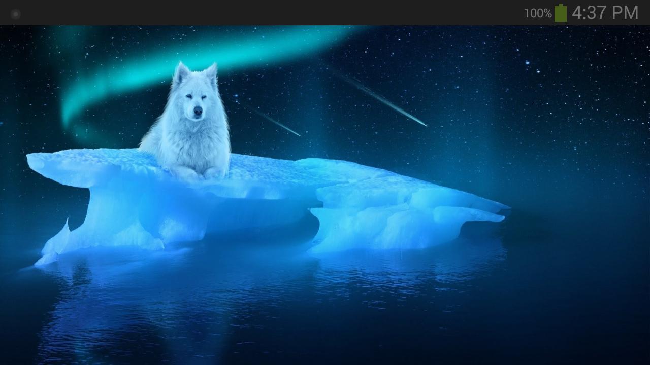 1280x720 Fantasy Wolf Wallpaper for Android