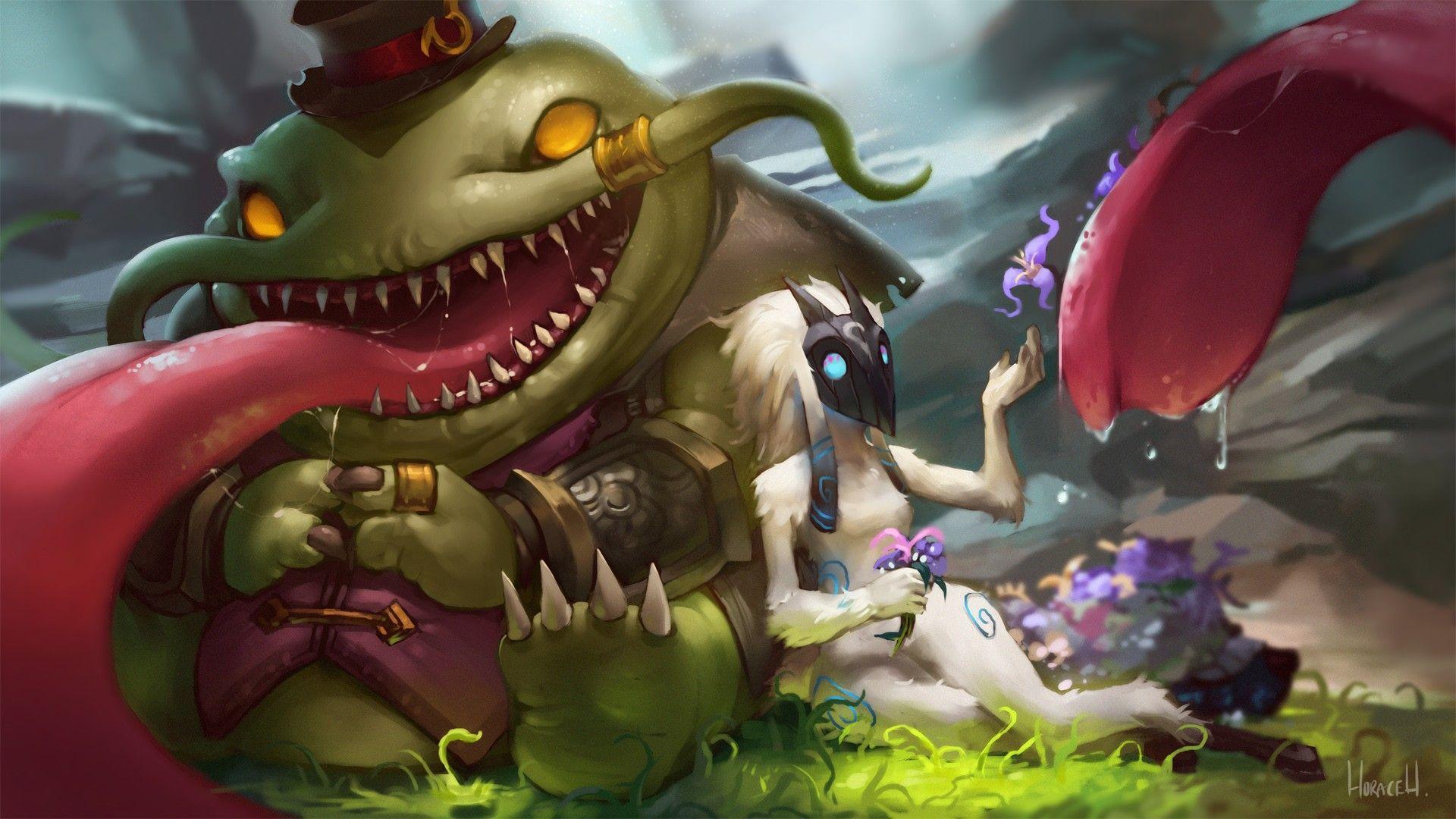 1920x1080 Tahm Kench & Kindred. Wallpaper & Fan Arts. League Of Legends