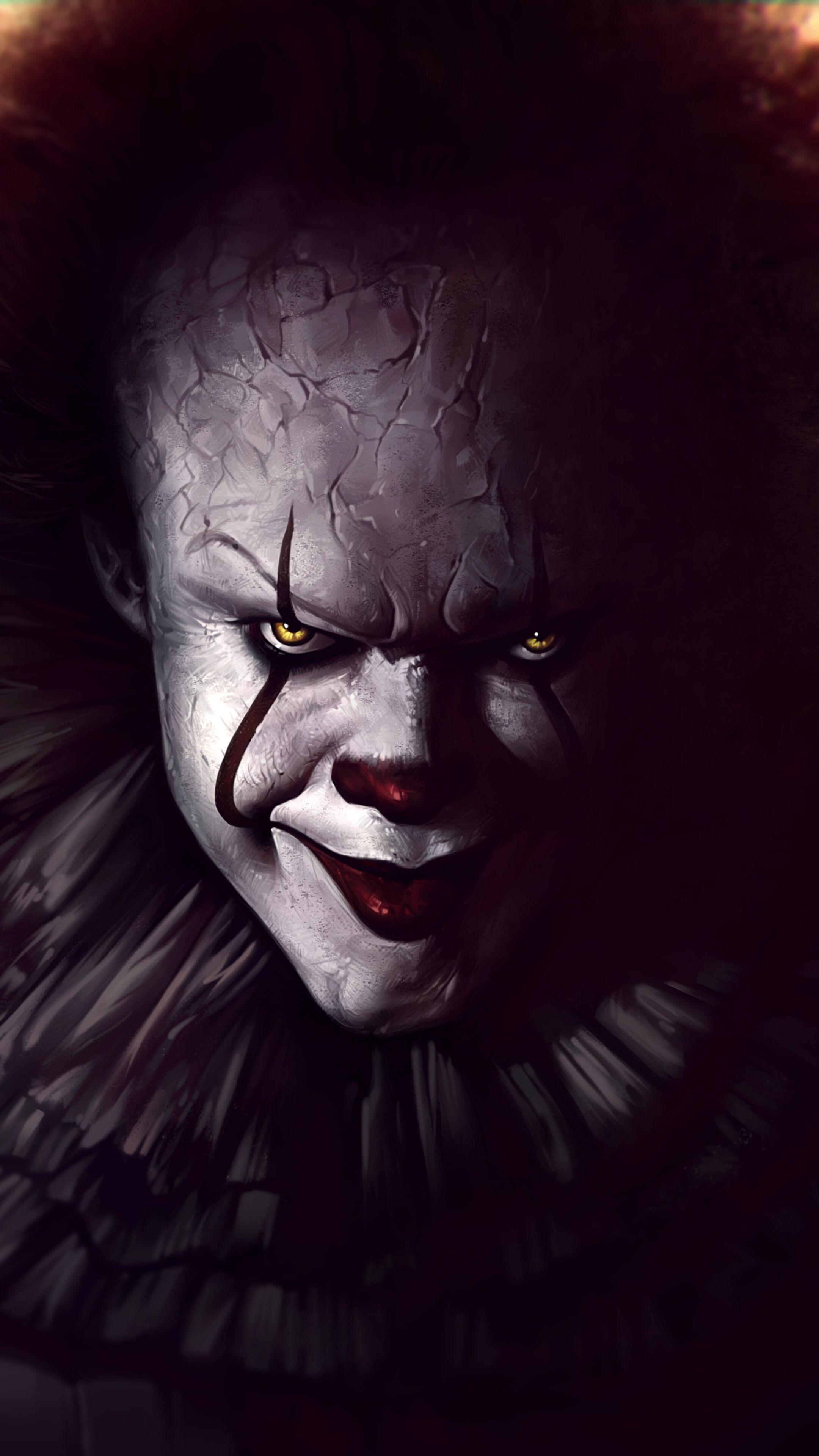 2160x3840 IT Chapter Two, Pennywise, Art, Scary, Clown, 4K phone HD Wallpaper, Image, Background, Photo and Picture. Mocah HD Wallpaper
