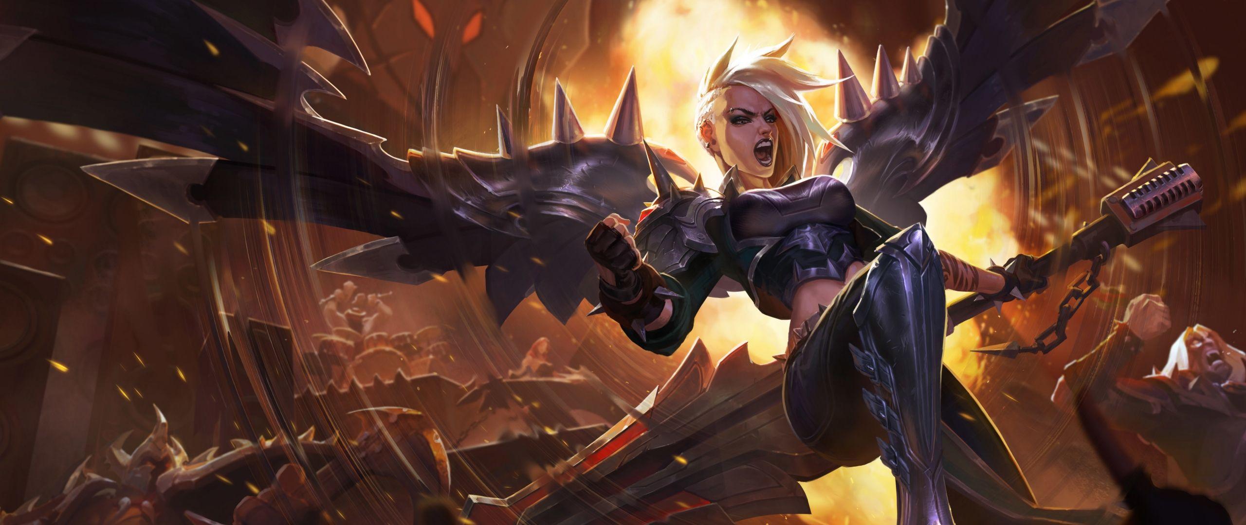 2560x1080 Download Pentakill Kayle Artwork League Of Legends Dual Wide display 1080p wallpaper 2560x1080