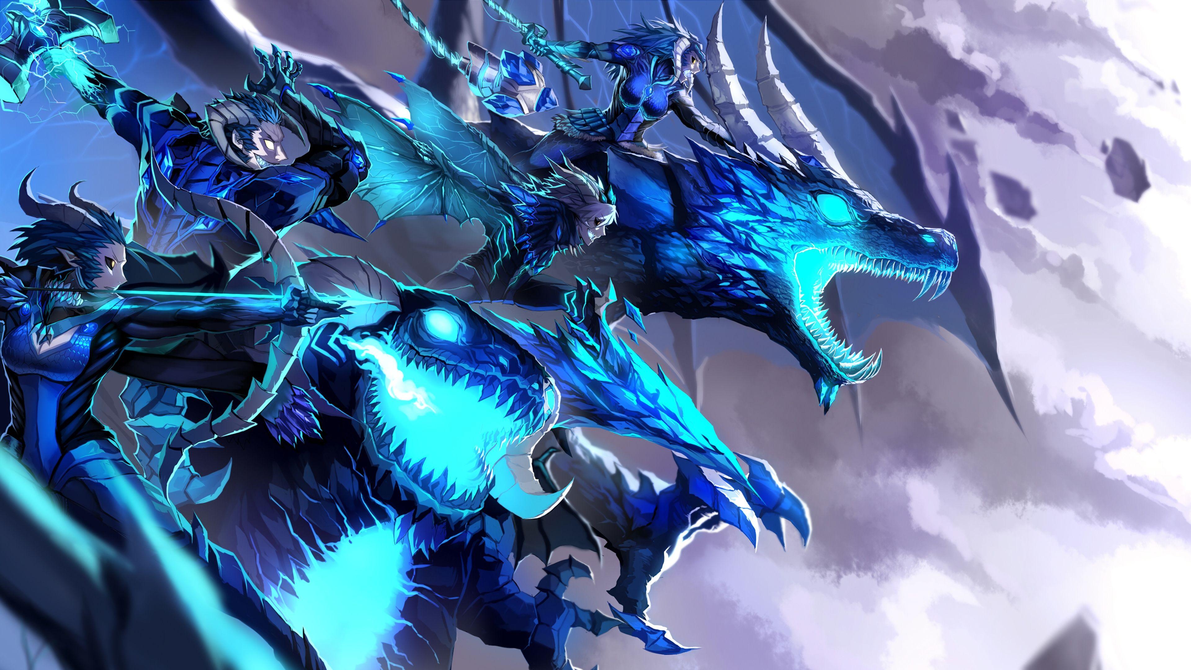 3840x2160 4k Longzhu Team Championship Skin Art Ashe, Tahm Kench, Skins Wallpaper & Background Download