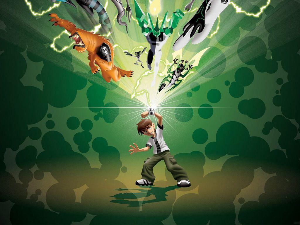 1024x768 Green Ben 10 Wallpaper