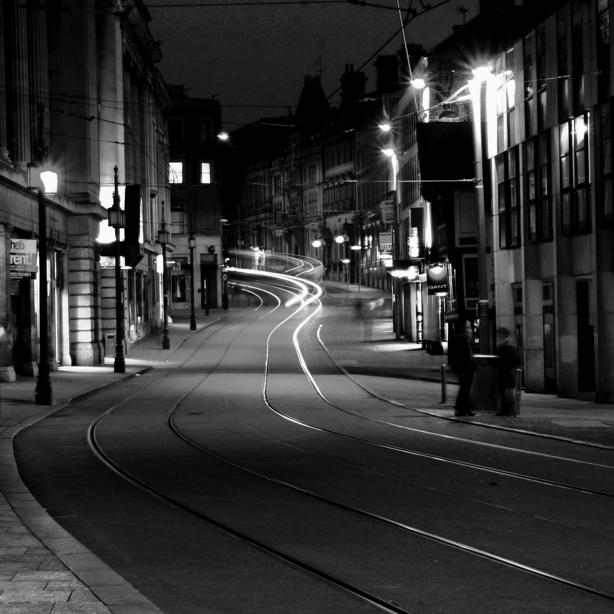 2048x2048 Canada City Street Night View to see more black & white city