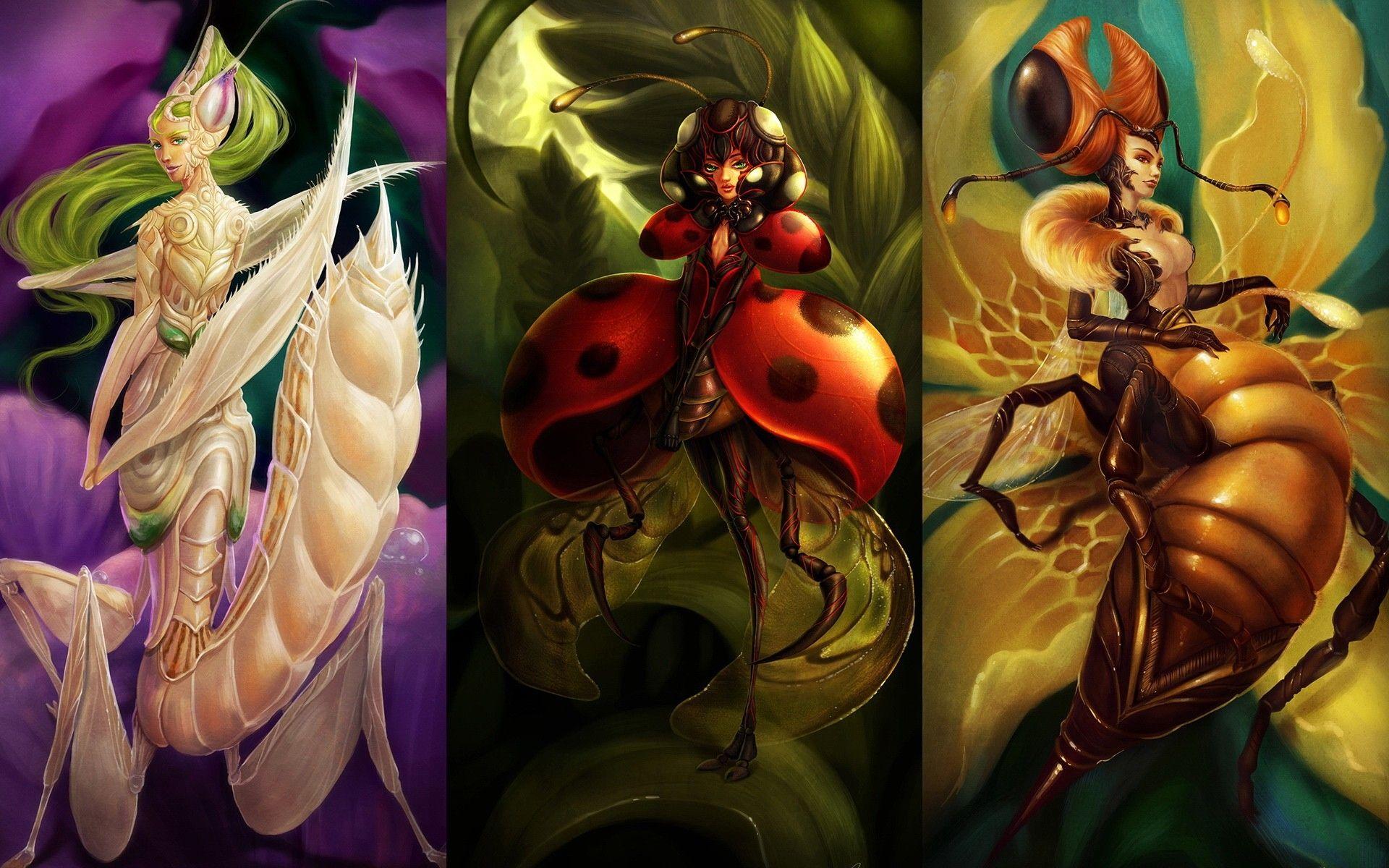1920x1200 insects fantasy art artwork soft shading 1920x1200 wallpaper High Quality Wallpaper, High Definition Wallpaper