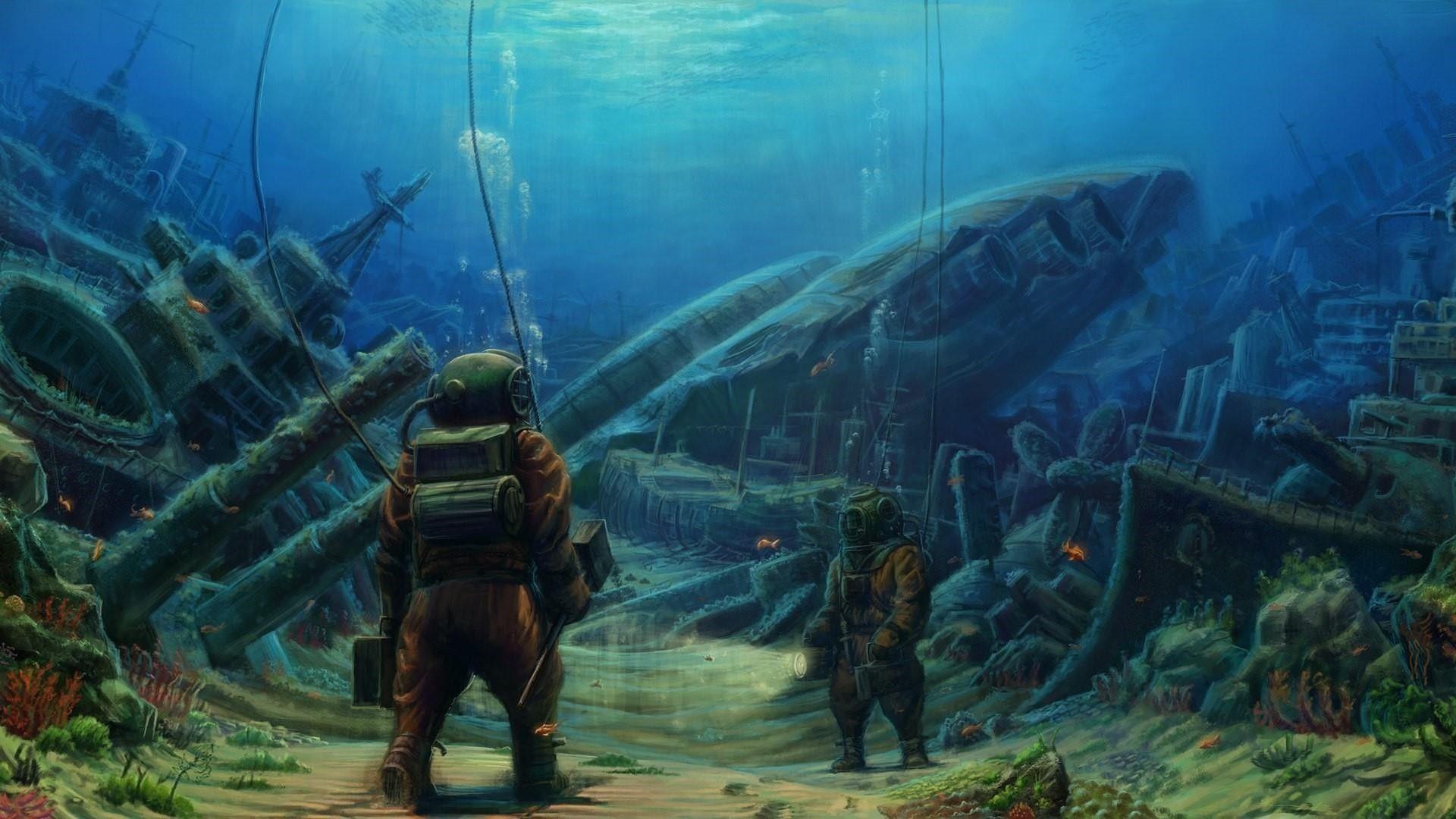1920x1080 Sea wallpaper art Amazon com great art children s room mural aquarium mural. Blog.
