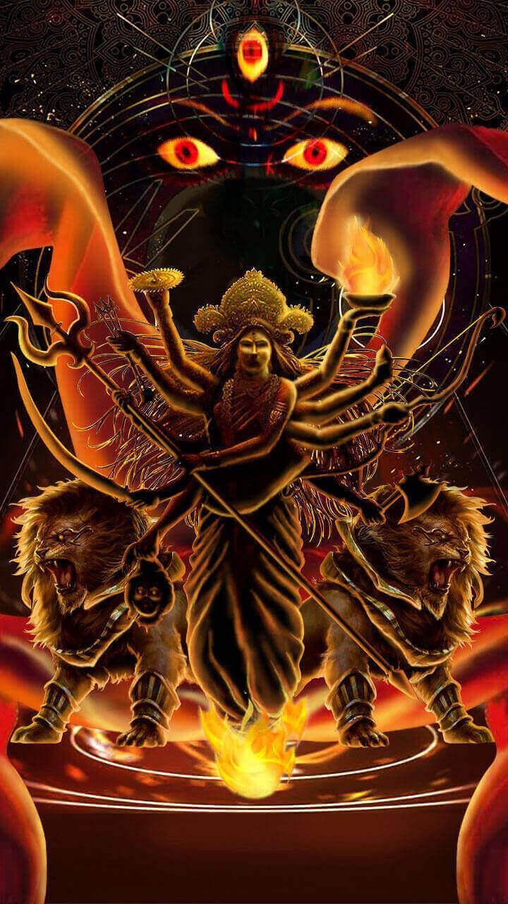 720x1280 Ma wallpaper HD. Durga maa HD wallpaper 4k 3D, Deities, Mantra