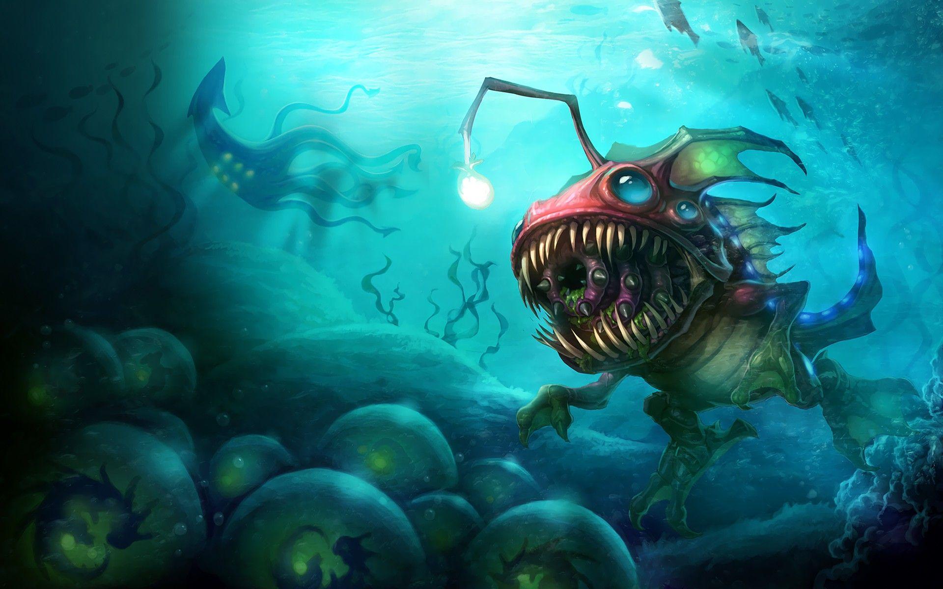 1920x1200 Deep Sea Kog'Maw. Wallpaper & Fan Arts. League Of Legends