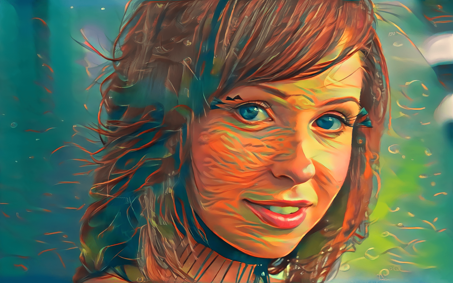 1920x1200 Deep Art Artwork Colorful Portrait Wallpaper:1920x1200