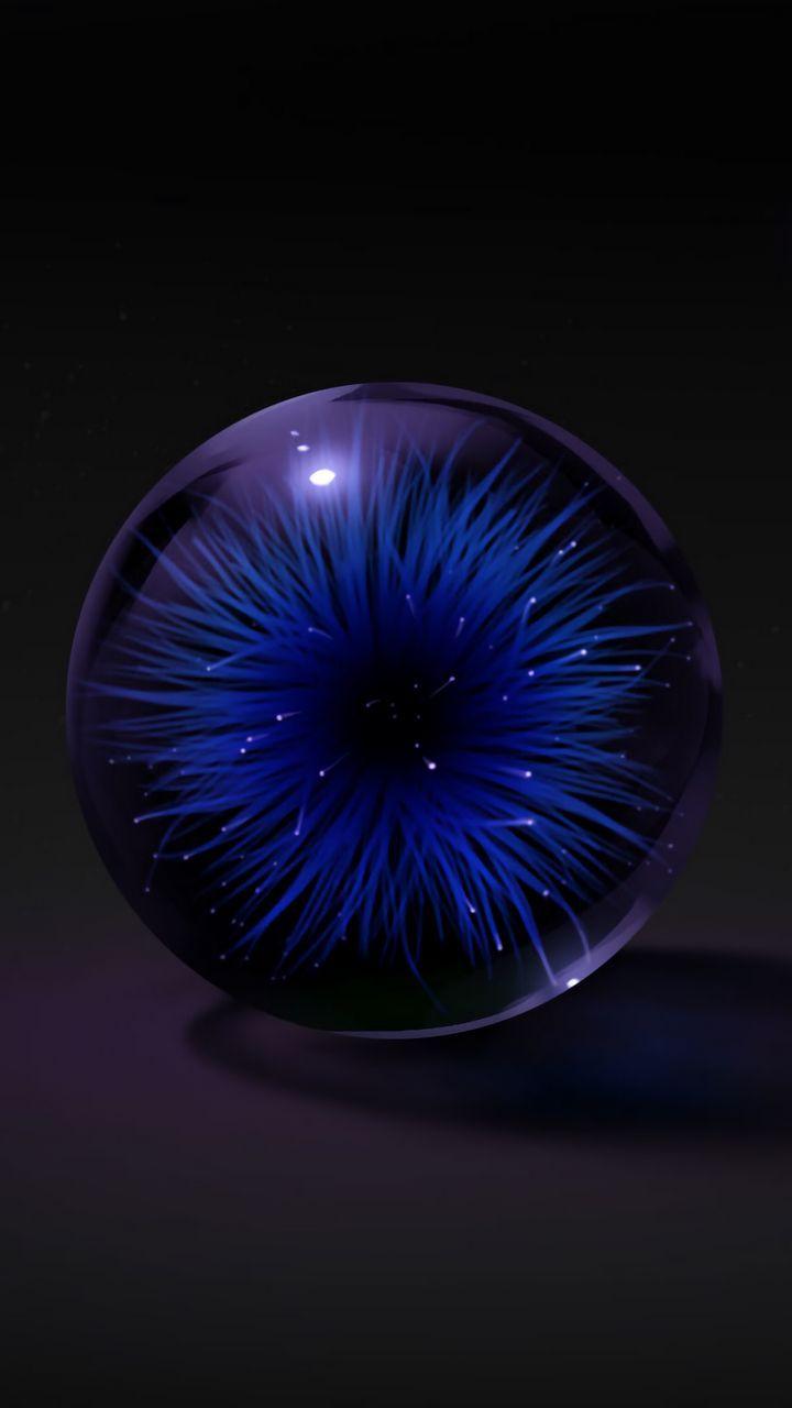 720x1280 Download wallpaper 720x1280 ball, glass, art, flower samsung galaxy mini s s neo, alpha, sony xperia compact z z z asus zenfone HD background
