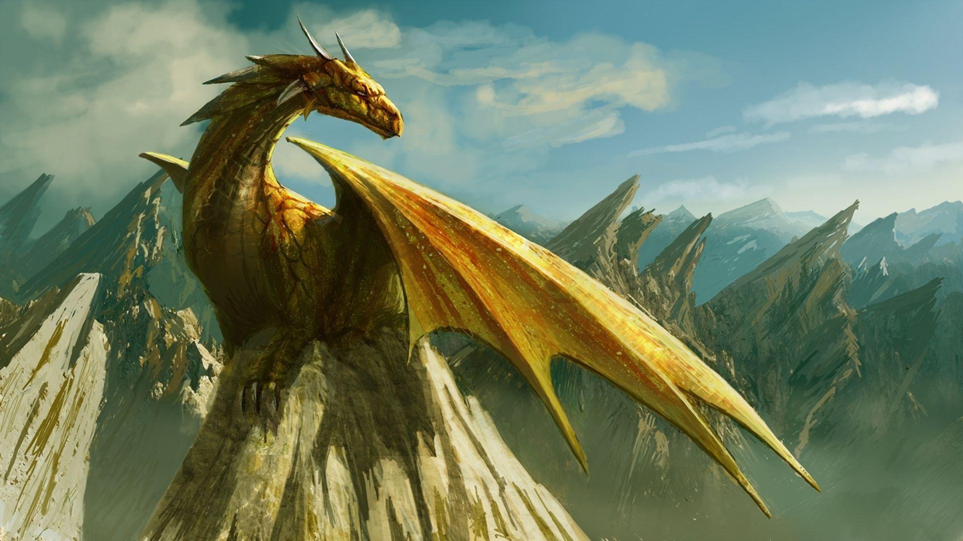 Bronze Dragon - Free Bronze Backgrounds -