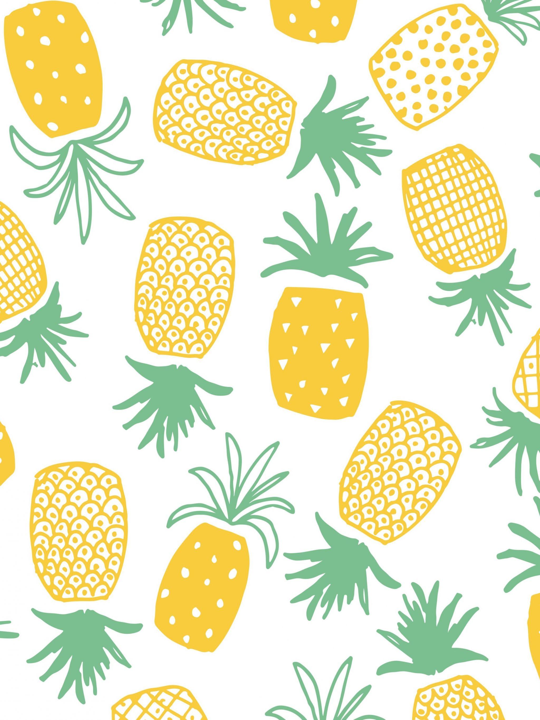 2048x2732 Pineapple Background Image