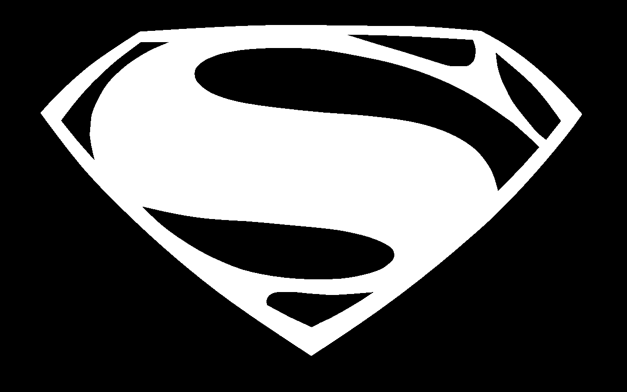 1280x800 Man of Steel Superman Logo