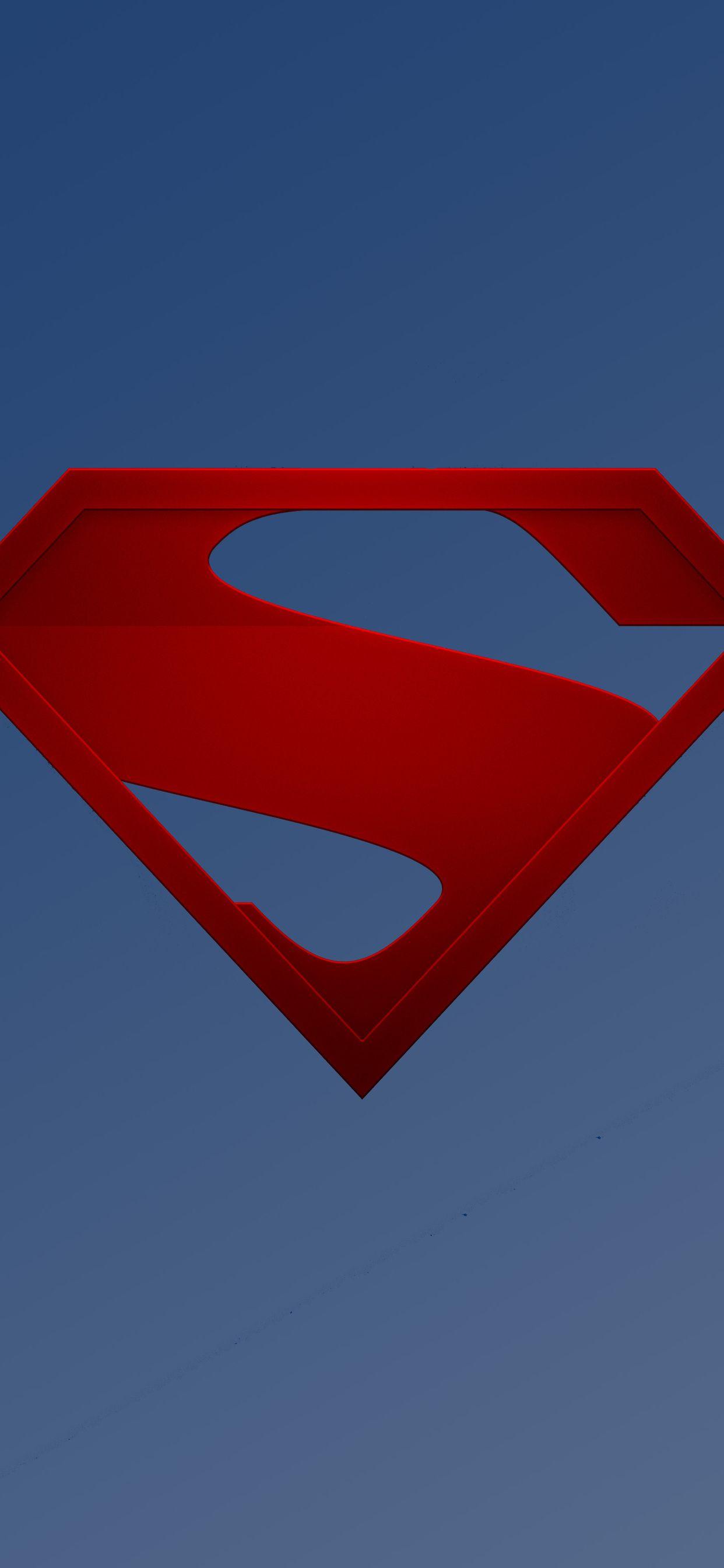 1242x2688 The Man Of Steel Logo iPhone XS MAX HD 4k Wallpaper, Image, Background, Photo and Picture