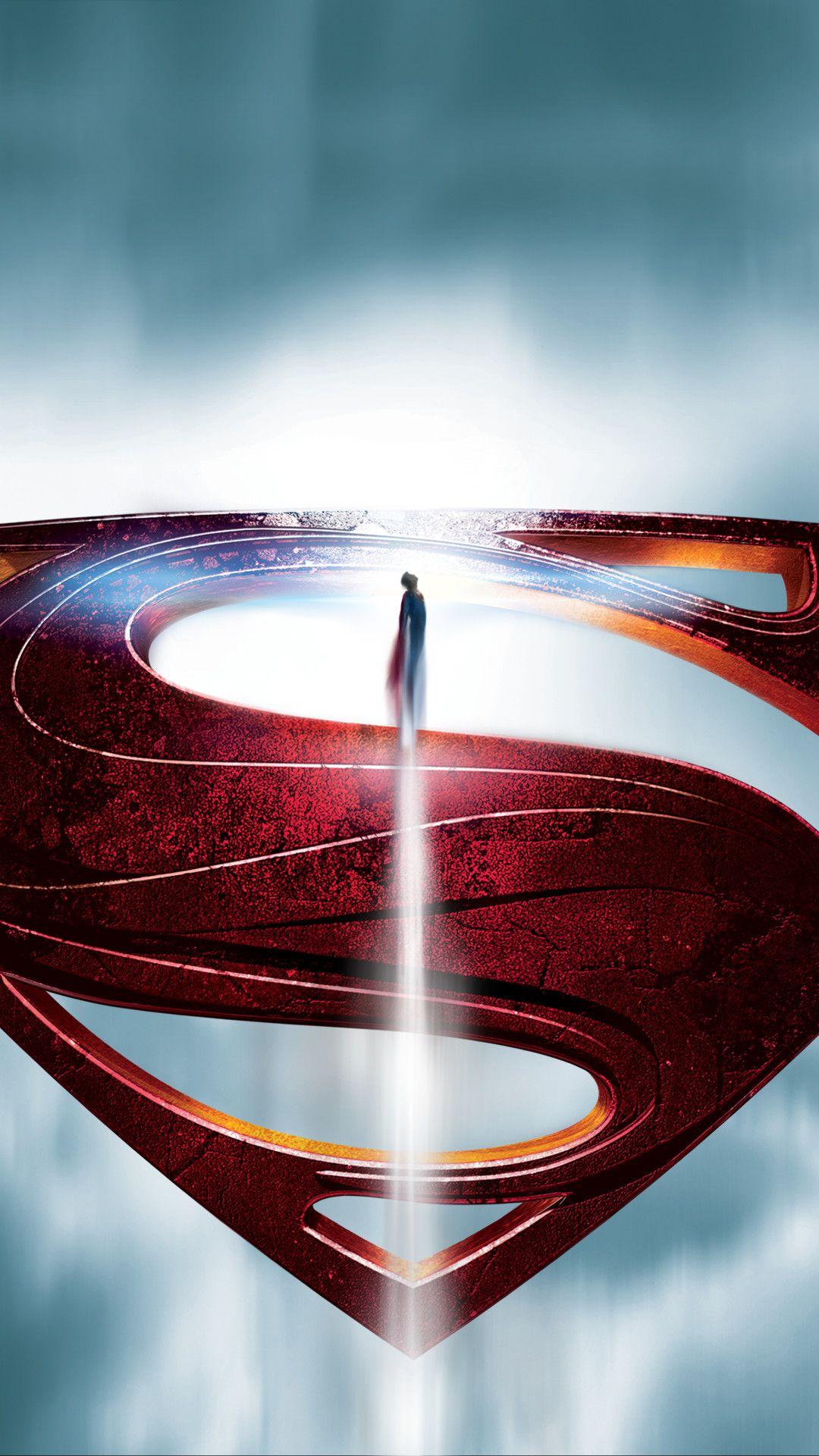 1080x1920 Man of Steel Logo Wallpaper