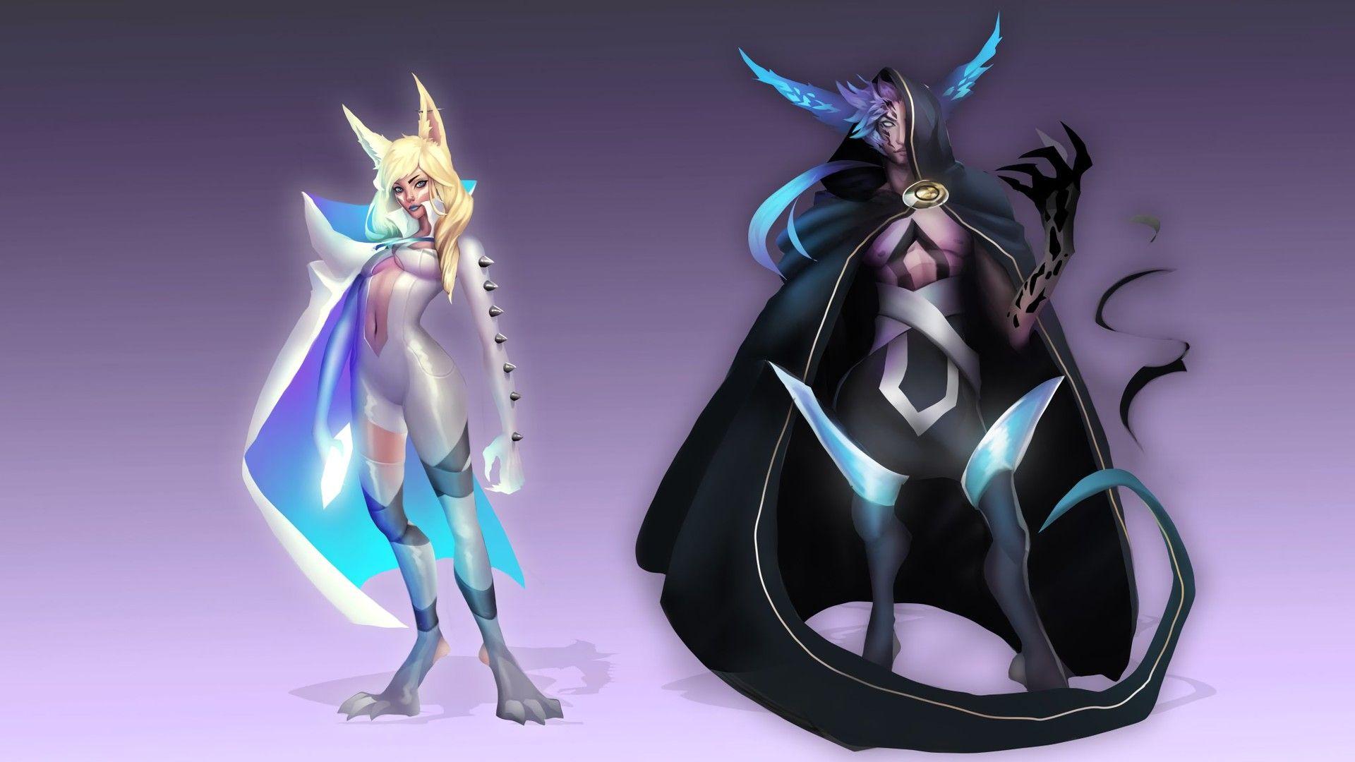 1920x1080 Xayah & Rakan (Cloak & Dagger). Wallpaper & Fan Arts. League Of Legends