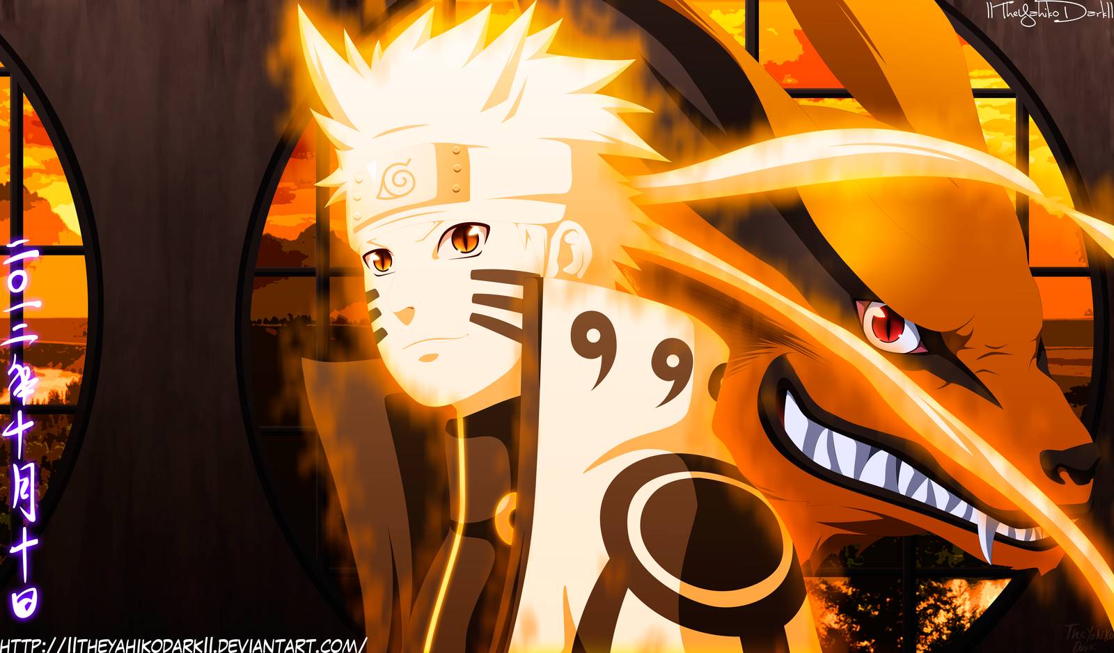 1600x938 Naruto Kurama Mode Wallpaper