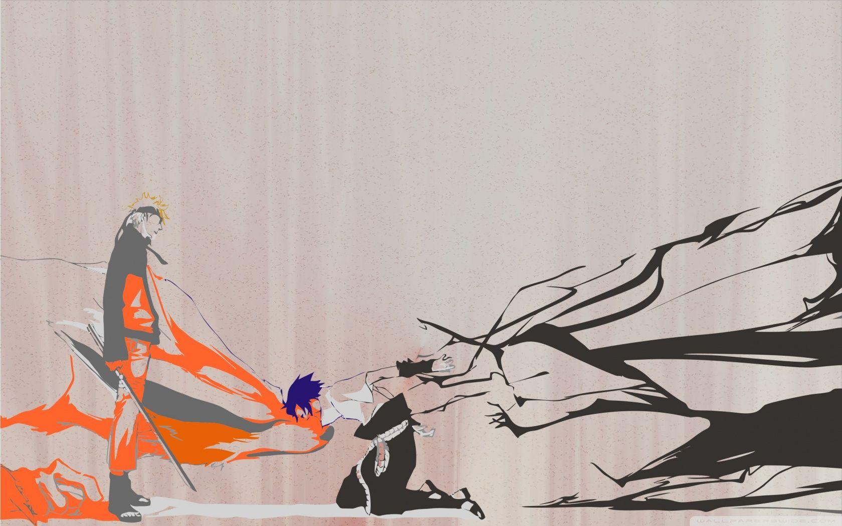 1680x1050 Naruto Kurama and Sasuke Ultra HD Desktop Background Wallpaper for : Widescreen & UltraWide Desktop & Laptop
