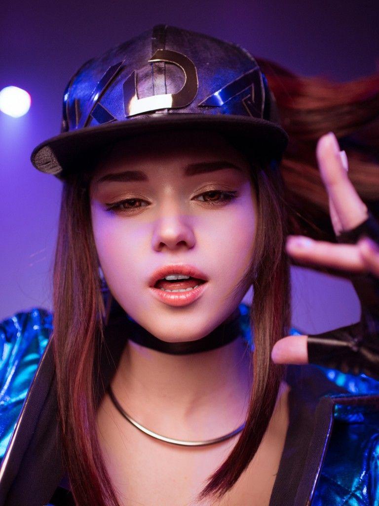 768x1024 KDA Akali 4K Wallpaper, Shirogane sama, Cosplay, 5K, People