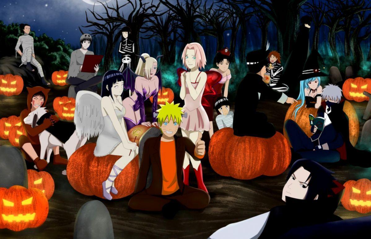 1198x773 Manga Halloween Wallpaper