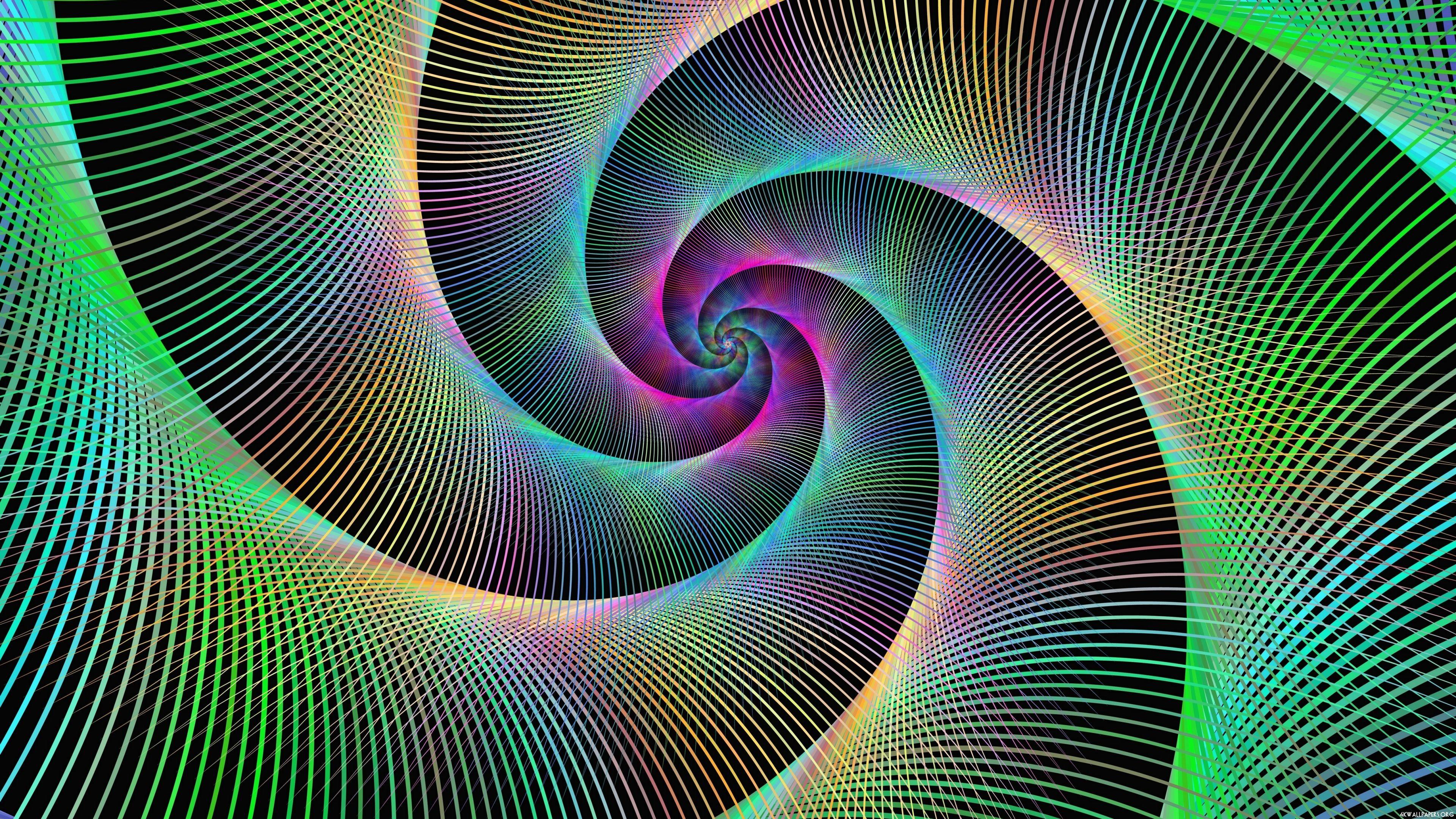 3840x2160 4K Trippy Fractal Wallpaper