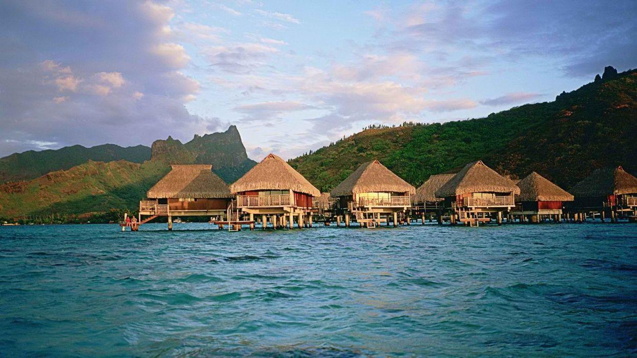 1244x700 Islands French Polynesia Moorea wallpaperx1080