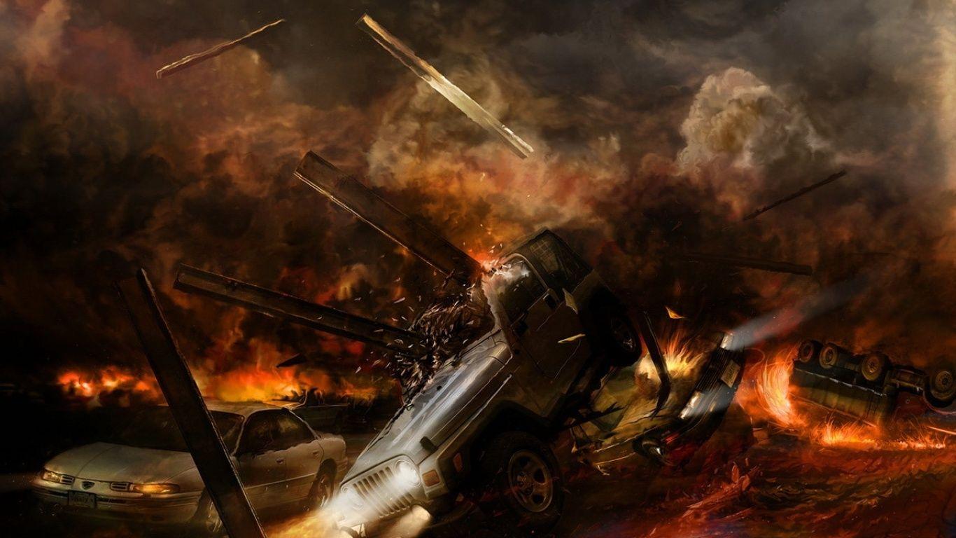 1366x768 Zastaki Accident HD Wallpaper