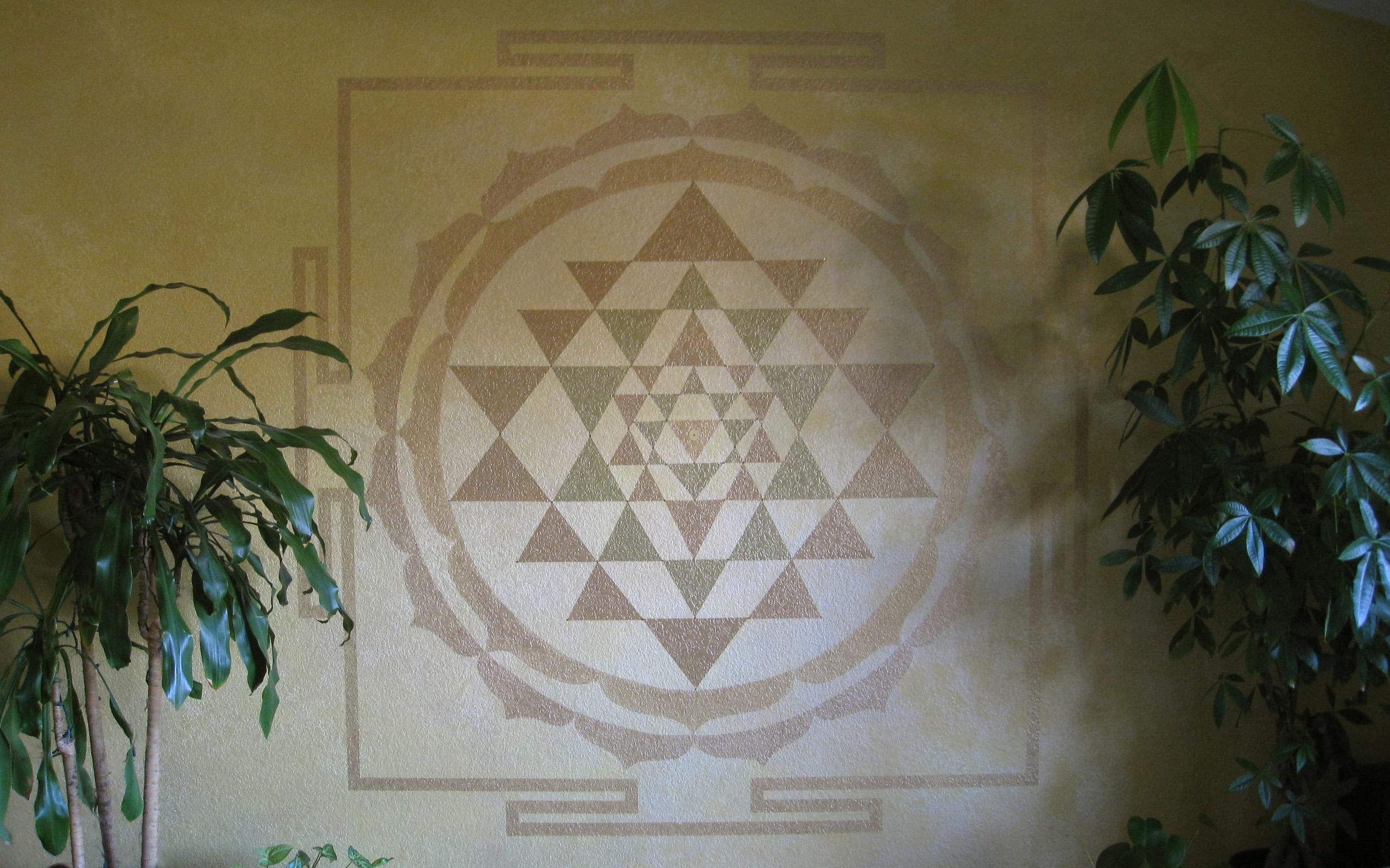 2560x1600 Sri Yantra mural desktop wallpaper