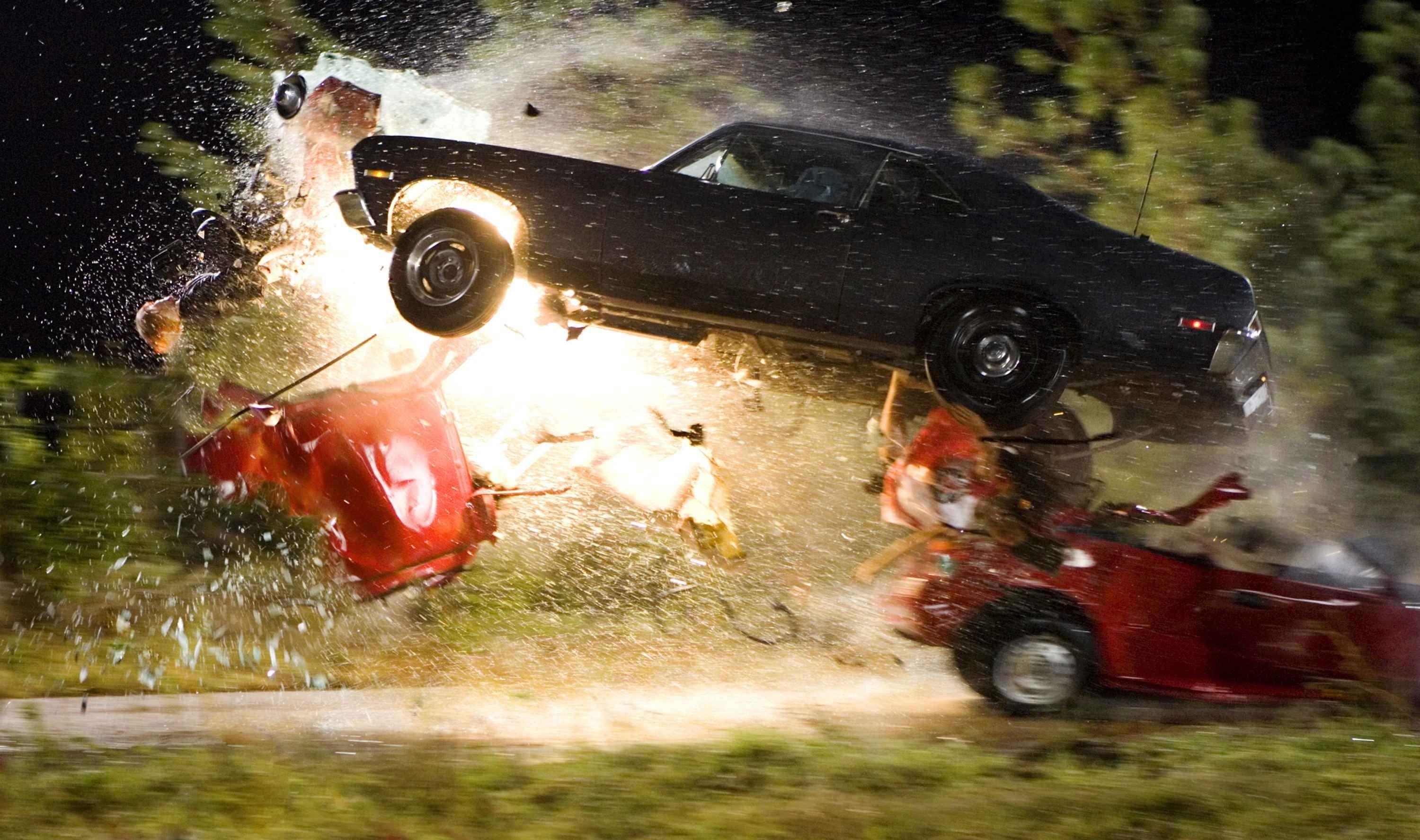 3000x1775 car, Crash, Jumping Wallpaper HD / Desktop and Mobile Background