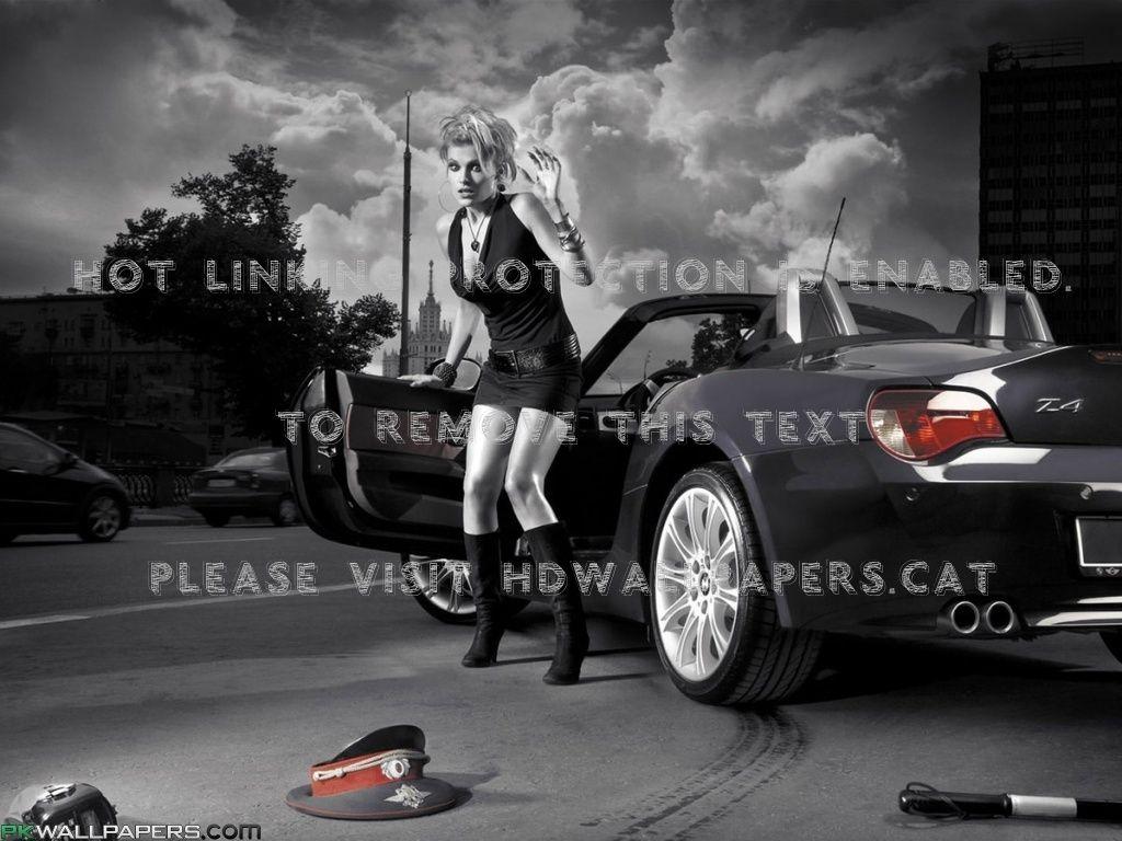 1024x768 a car accident surprised girl bmw