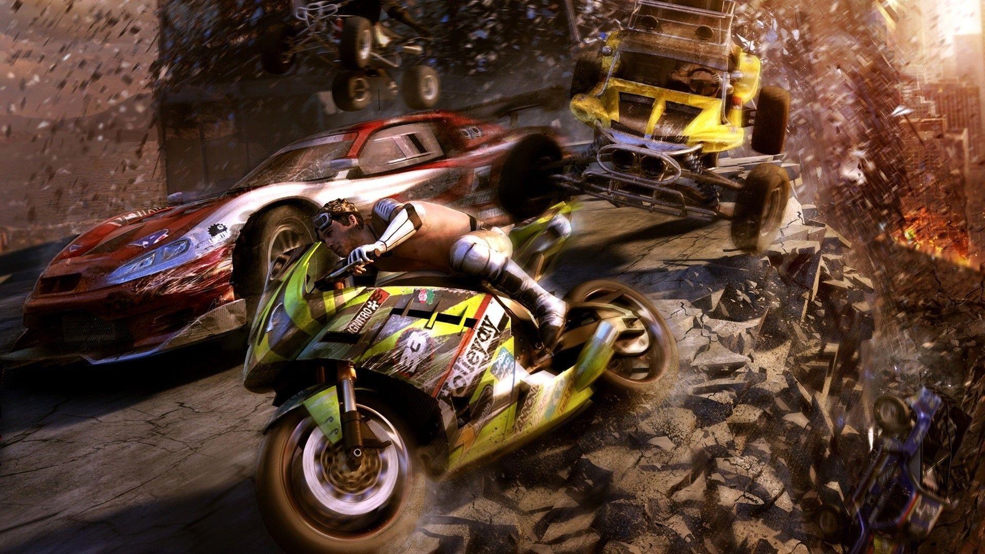 1920x1080 Motorcycle Crashes Wallpaper