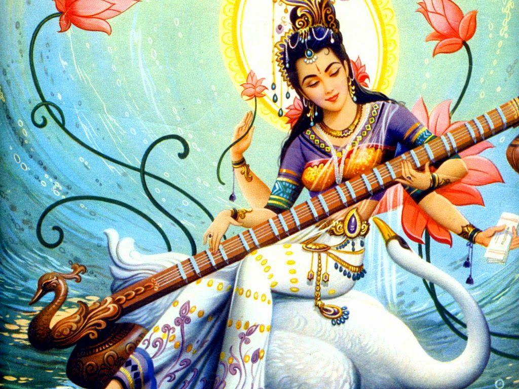1024x768 GODDESS SARASWATI MATA HD WALLPAPERS FOR VASANT PANCHAMI DOWNLOAD #PHOTO #GALLERY #EDUCRATSWEB