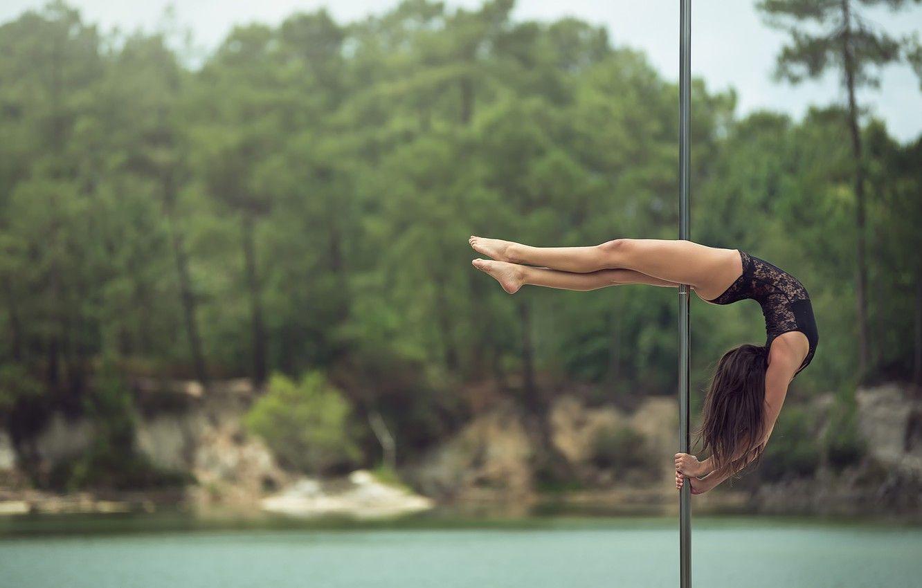 1332x850 Wallpaper girl, dance, grace, pole, Eva, shestova acrobatics, pole dancing, Pole Sport image for desktop, section прочее