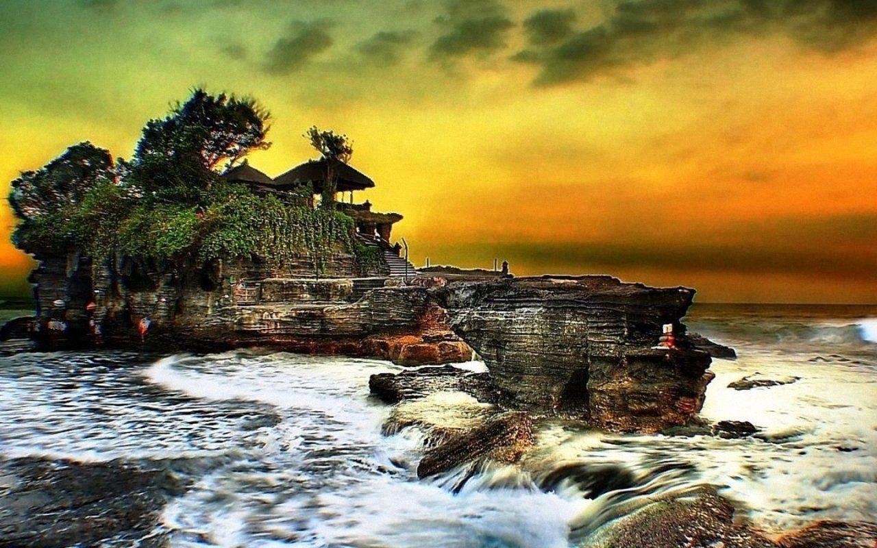 1280x800 Tanah Lot Bali Wallpaper
