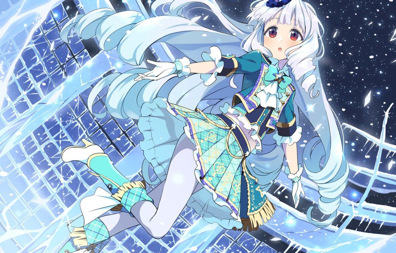 1332x850 Wallpaper winter, snow, Girl, girl, Aikatsu! image for desktop, section сёдзё