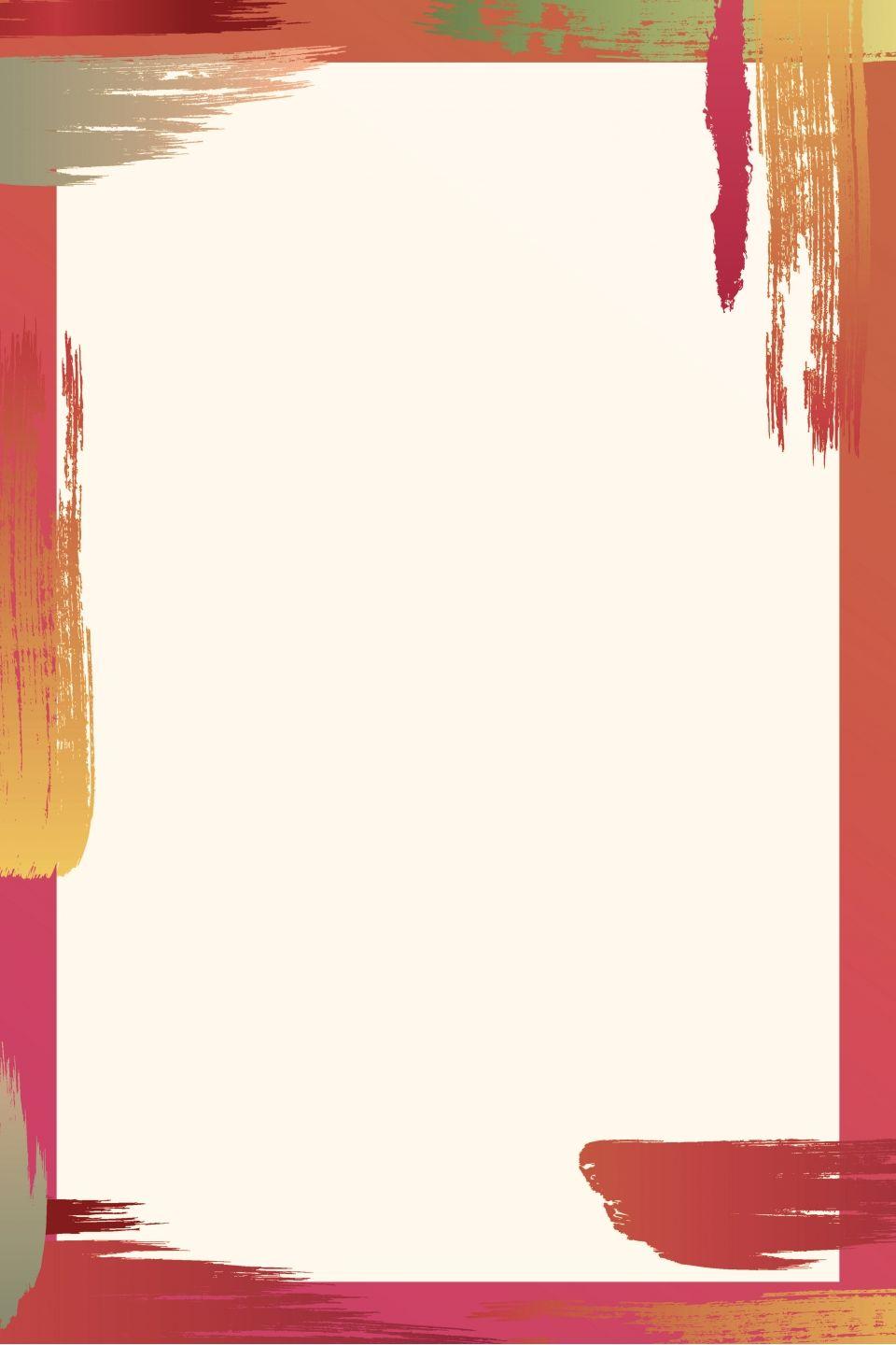 960x1440 Simple Watercolor Colorful Border Background, Minimalistic Background, Watercolor, Watercolor Border Background Image for Free Download