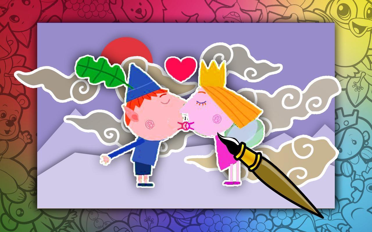 1280x800 Coloring book ben and holly for Android
