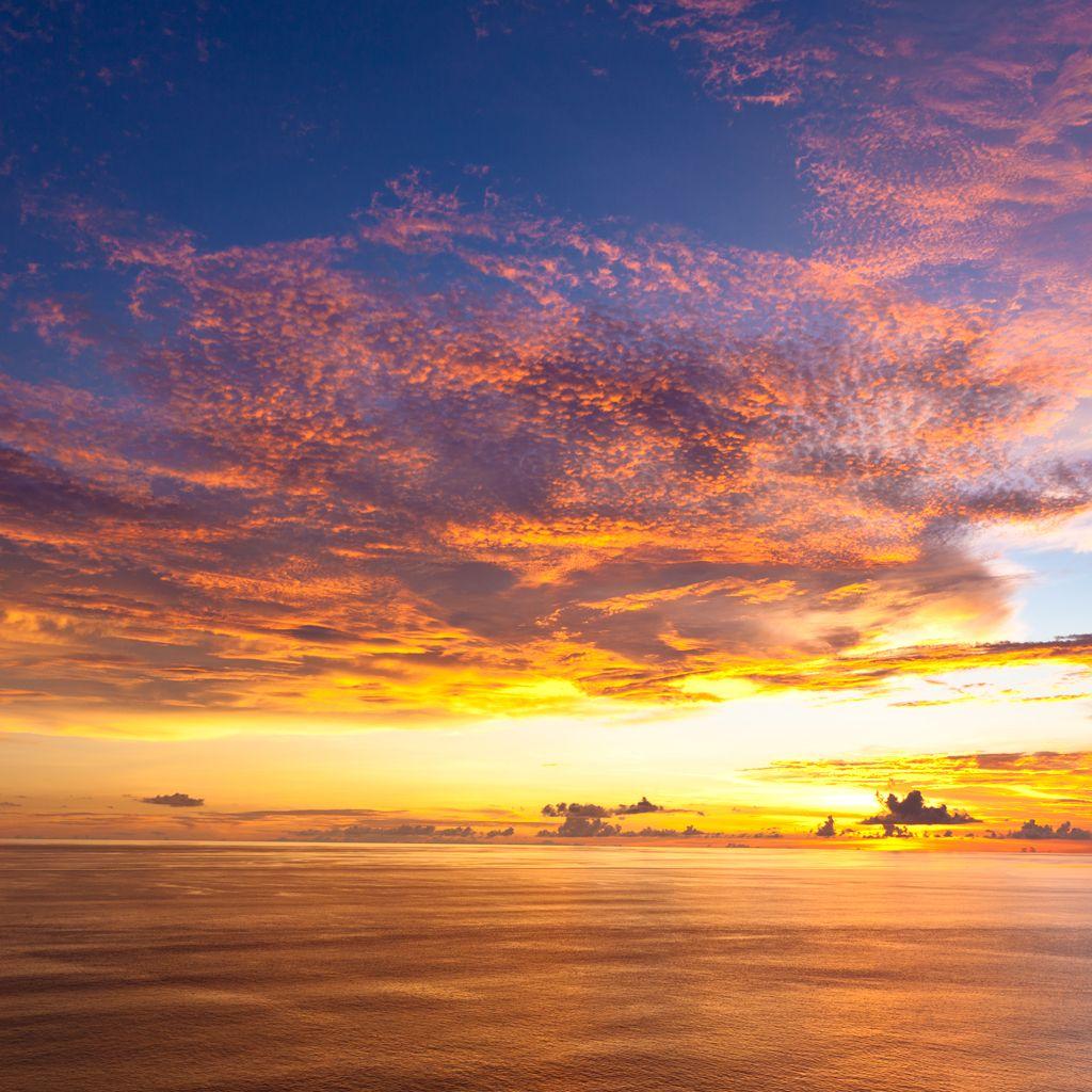 1024x1024 InterfaceLIFT Wallpaper: Bali Sunset