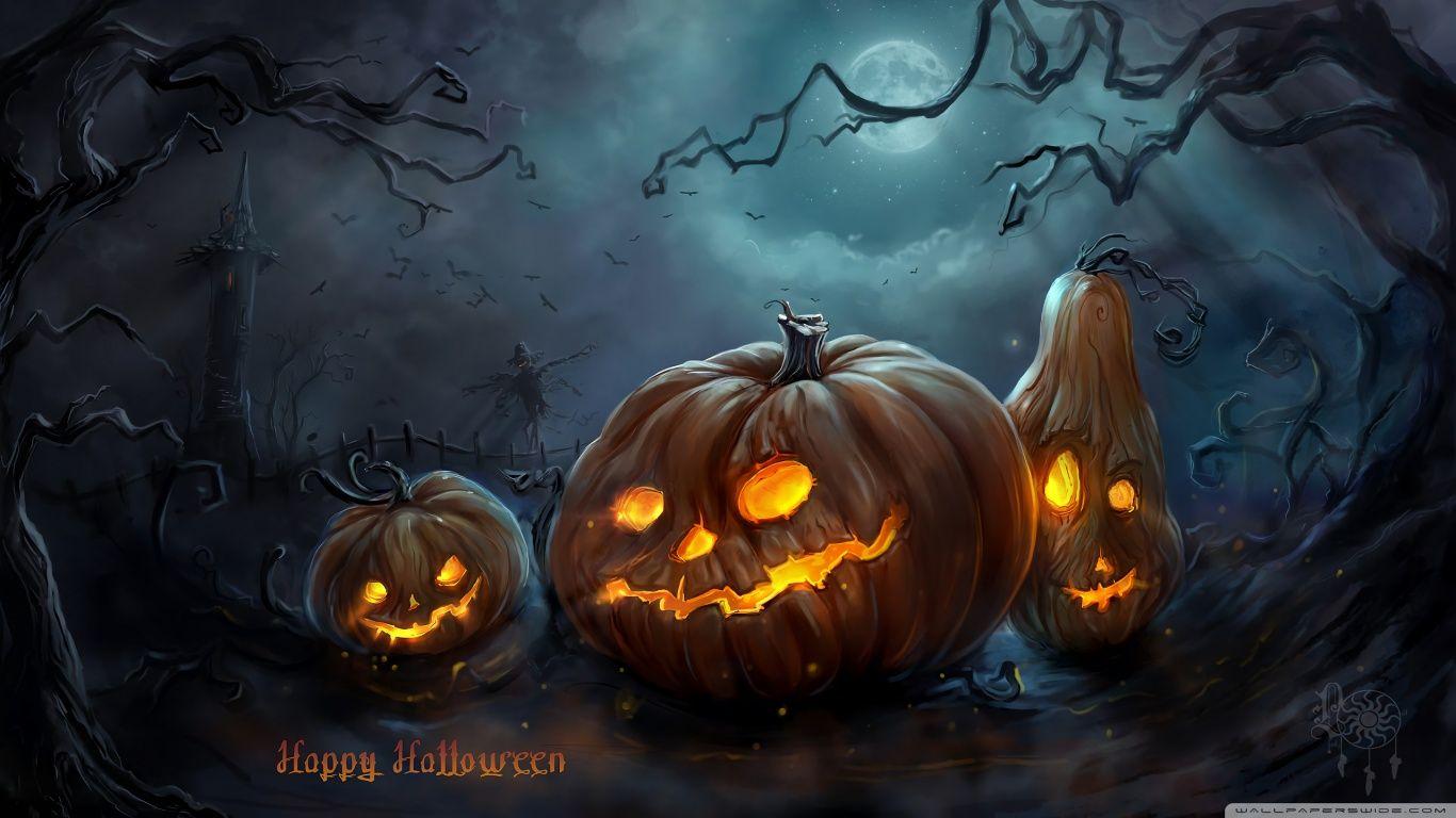 1366x768 Spooky Halloween Ultra HD Desktop Background Wallpaper for 4K UHD TV : Widescreen & UltraWide Desktop & Laptop : Multi Display, Dual Monitor : Tablet