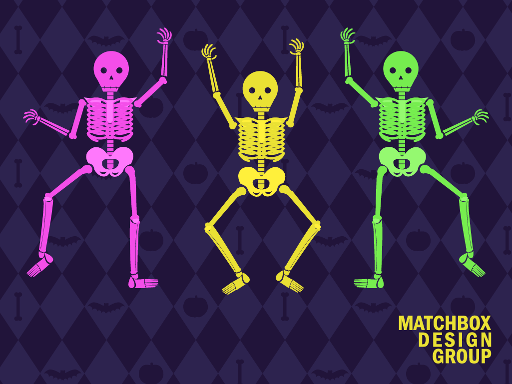 1025x769 Spooky Skeleton Halloween. October Fall Leaves