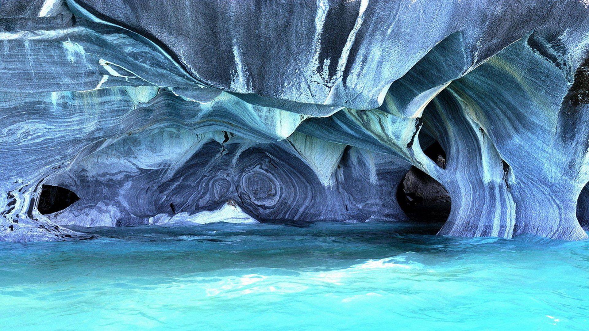 1920x1080 Wallpaper. Beautiful picture. photo. picture. Chile, water, Marble cave, beauty