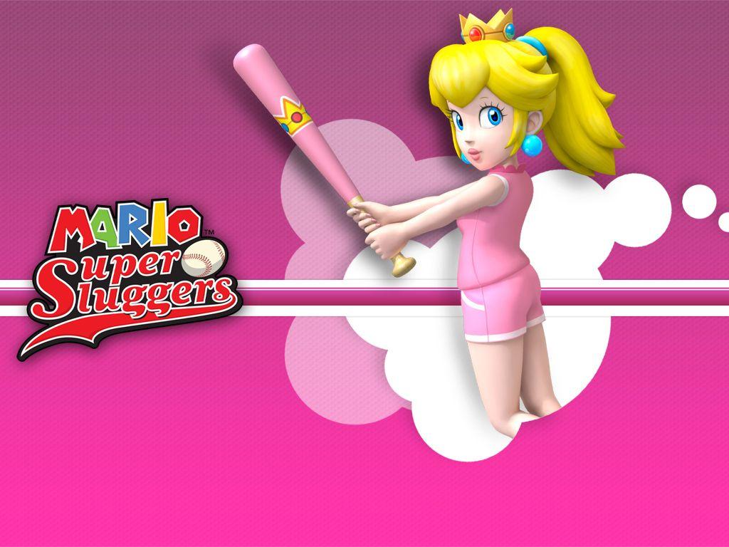 1024x768 Princess Peach Mario Super Sluggers Wallpaper & Background Download