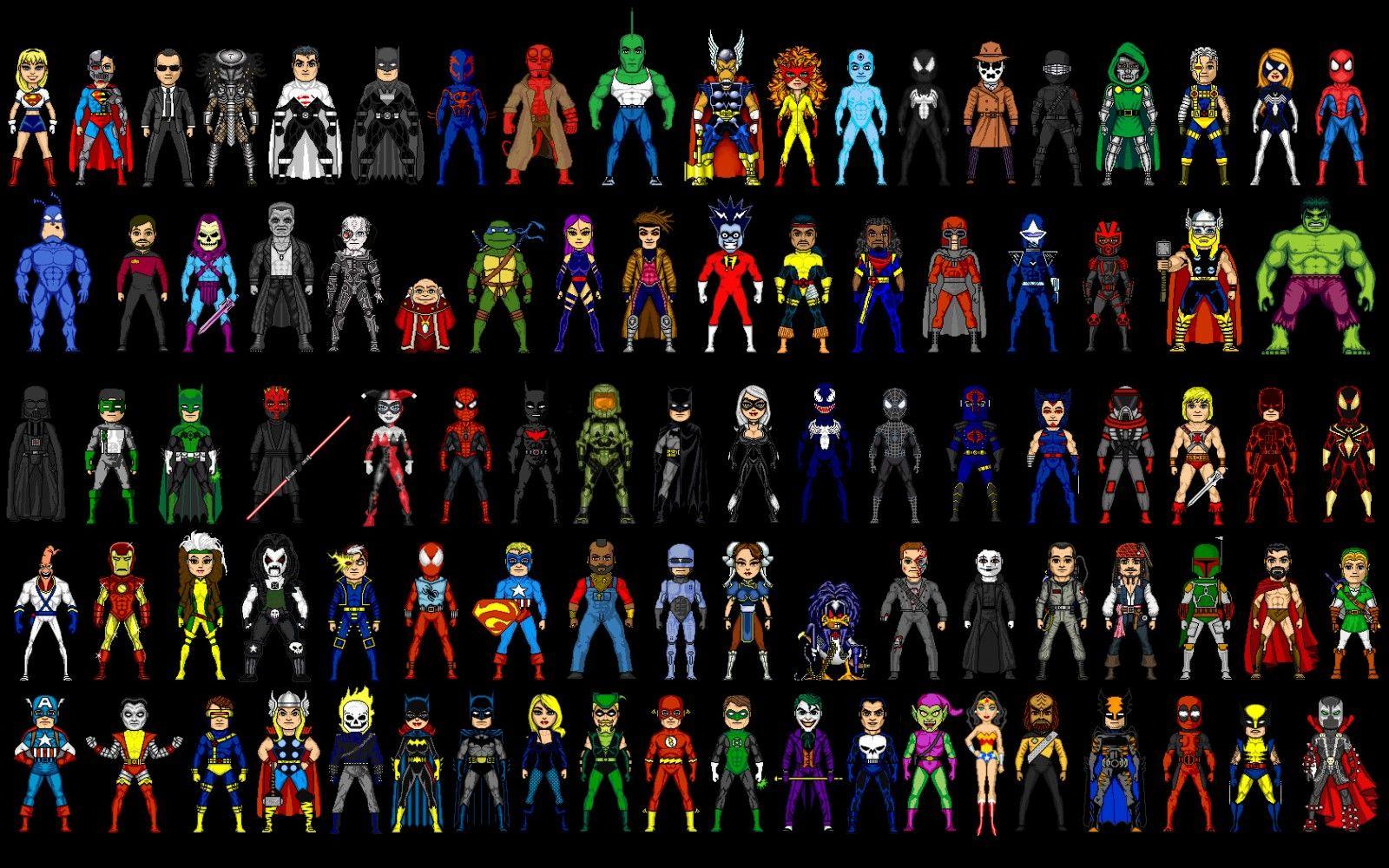 1600x1000 Wallpaper : Batman, Wolverine, Iron Man, Captain America, Boba Fett