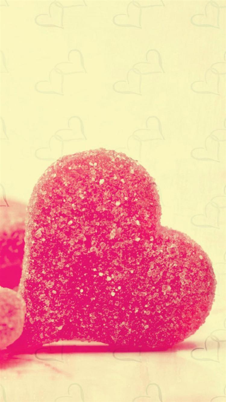 750x1334 Cute Red Heart iPhone 6 Wallpaper HD