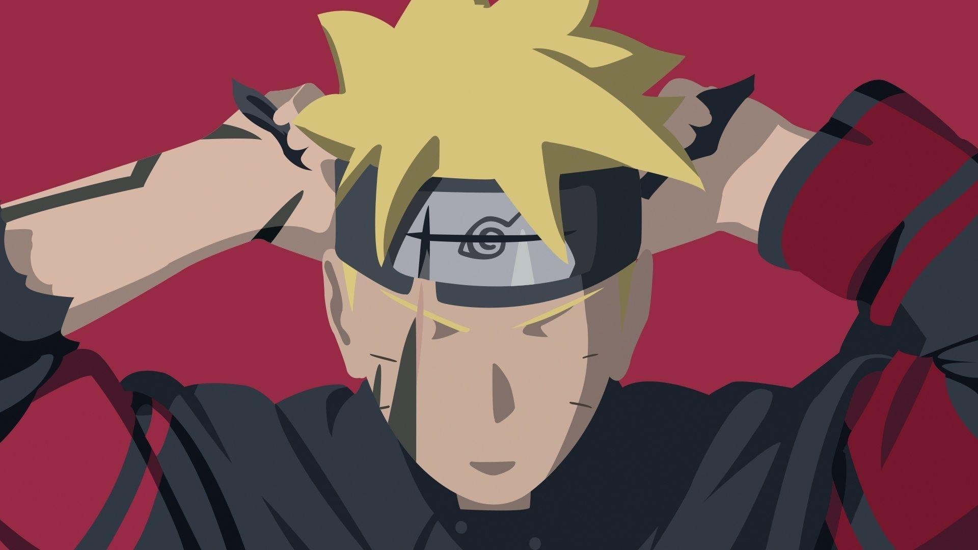1920x1080 Desktop wallpaper boruto uzumaki, naruto, minimal, art, HD image, picture, background, 4c1f1d