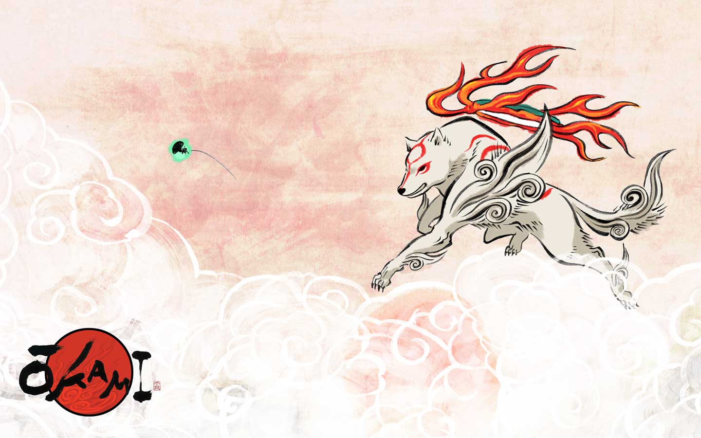 1440x900 Okami, Amaterasu wallpaper