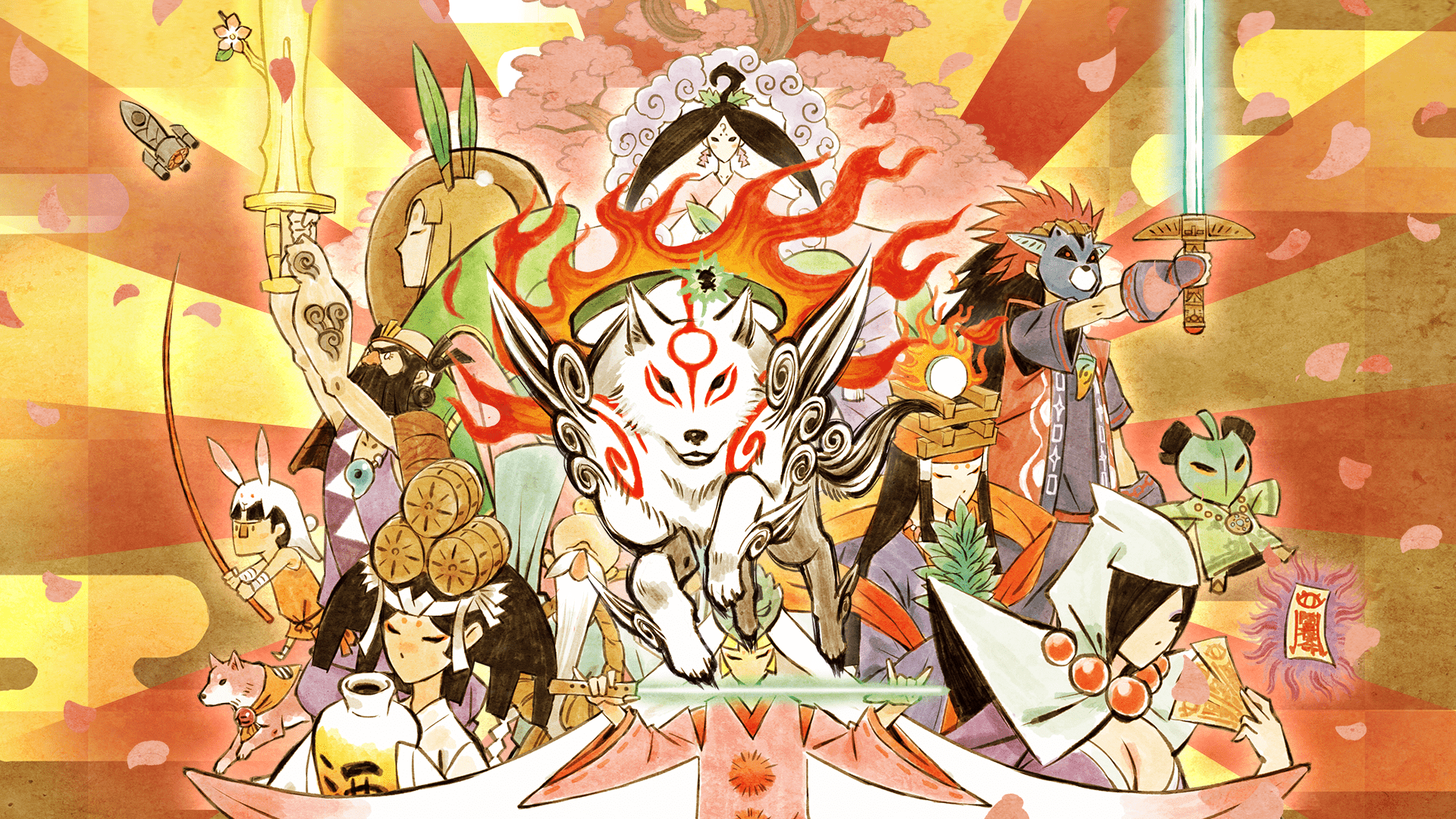 Okami Amaterasu Wallpapers Top Free Okami Amaterasu Backgrounds Wallpaperaccess 