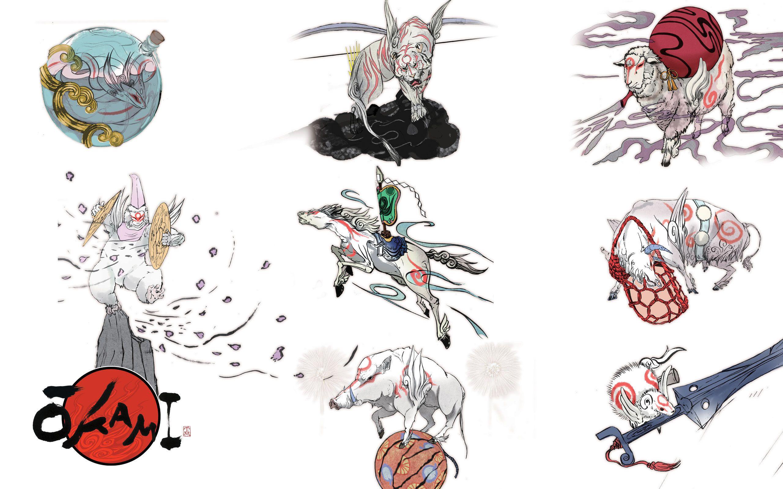 2560x1600 Okami Amaterasu wallpaper