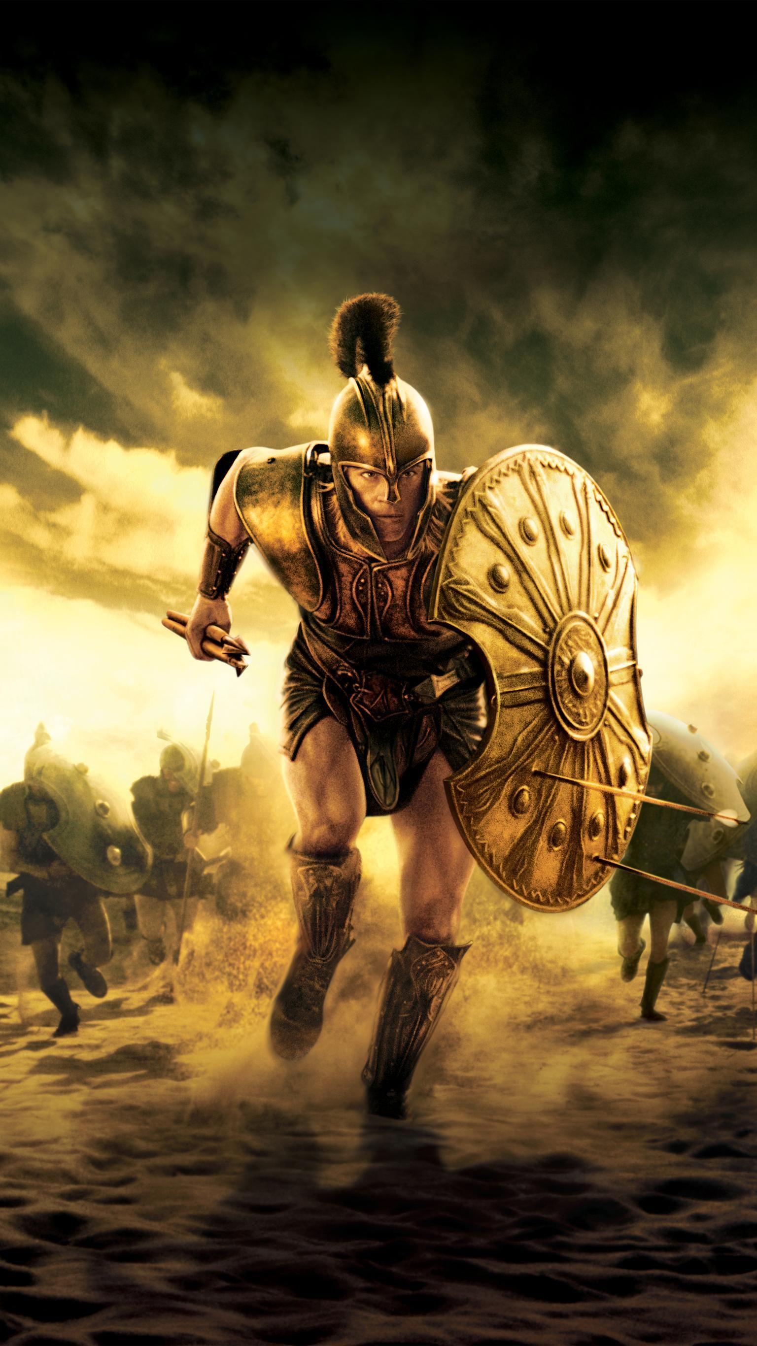 1536x2732 Troy (2004) Phone Wallpaper. Moviemania. Spartan warrior, Greek warrior, Greek mythology tattoos