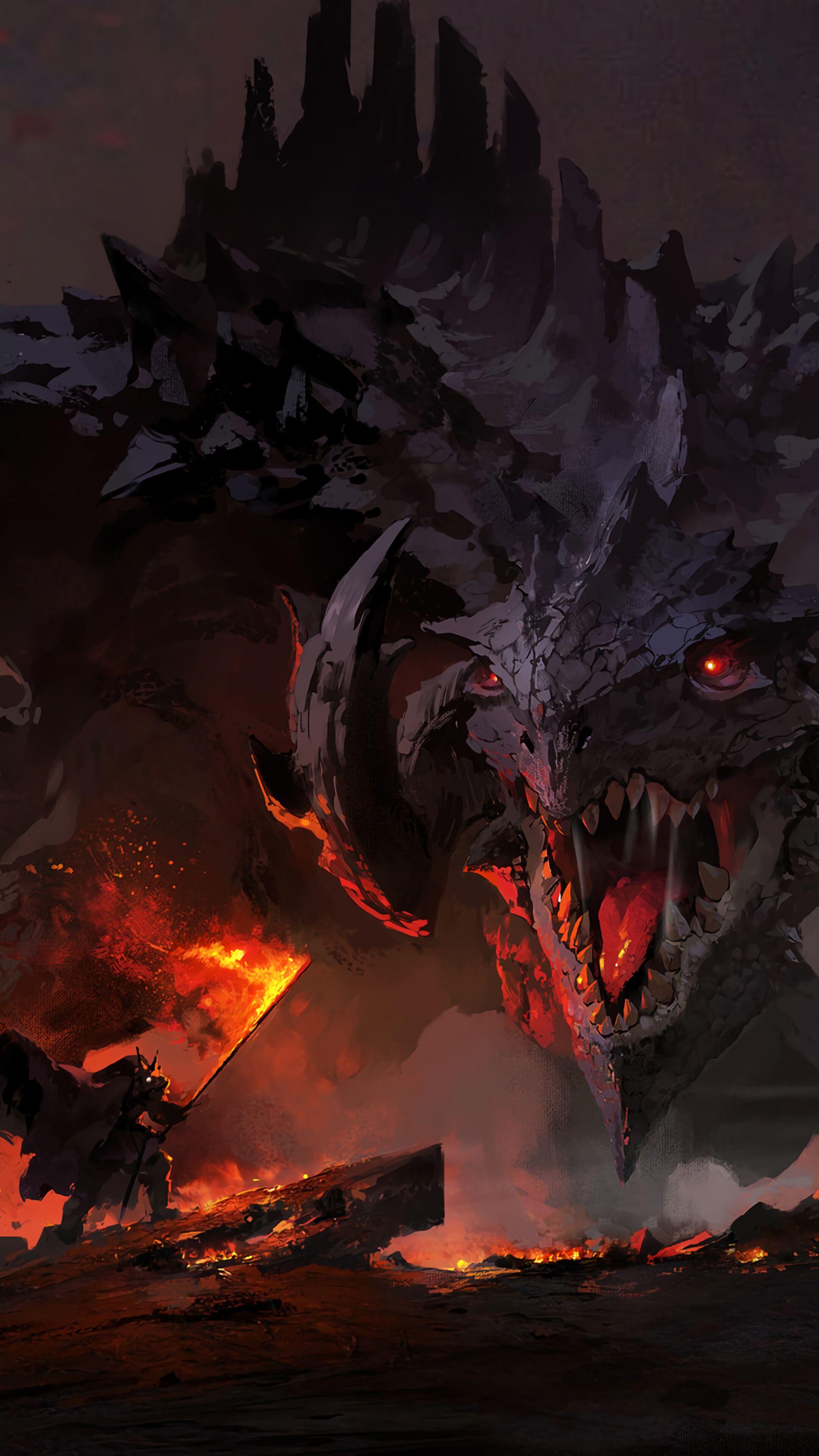 2160x3840 Dragon, Warrior, Fantasy, 4K phone HD Wallpaper, Image, Background, Photo and Picture. Mocah.org HD Wallpaper