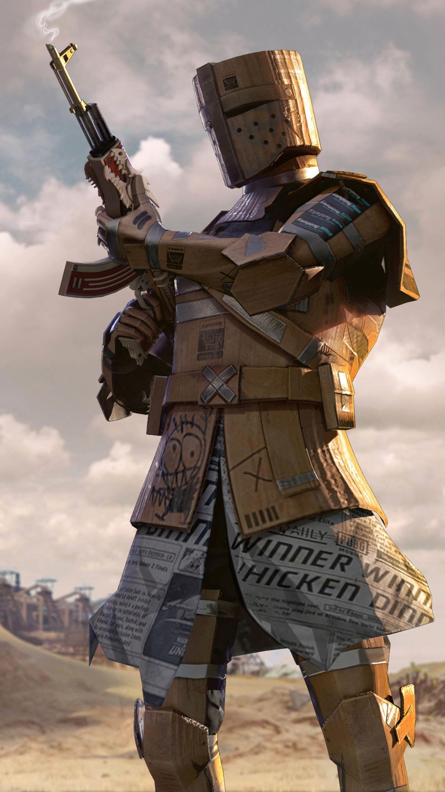 1440x2560 PUBG Cardboard Warrior 4K Ultra HD Mobile Wallpaper. Mobile legend wallpaper, Joker HD wallpaper, Mobile wallpaper